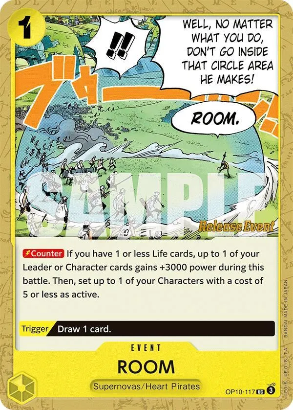 ROOM — Royal Blood Release Event Cards — One Piece Card Game