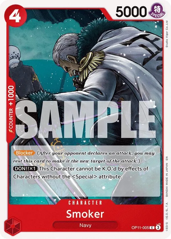 Smoker — A Fist of Divine Speed — One Piece Card Game