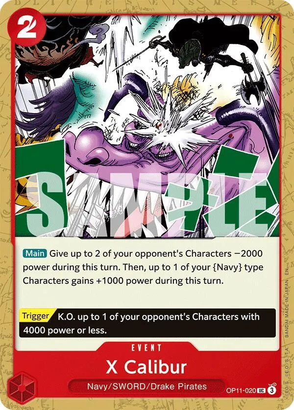 X Calibur — A Fist of Divine Speed — One Piece Card Game