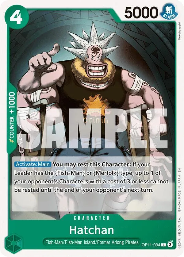 Hatchan — A Fist of Divine Speed — One Piece Card Game