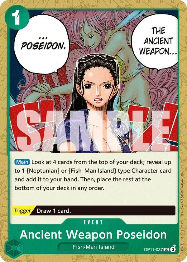 Ancient Weapon Poseidon — A Fist of Divine Speed — One Piece Card Game