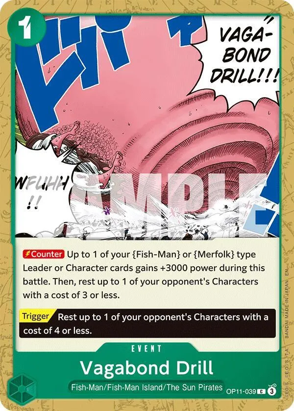Vagabond Drill — A Fist of Divine Speed — One Piece Card Game