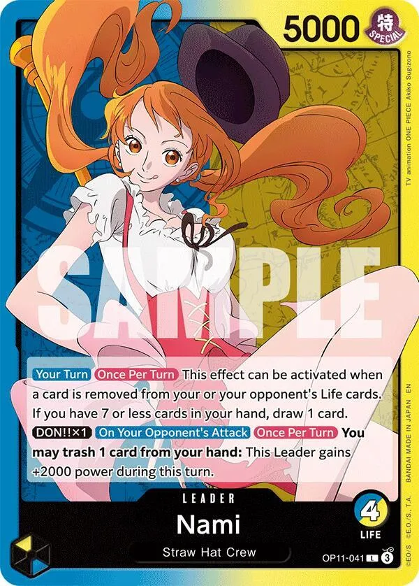 Nami (041) — A Fist of Divine Speed — One Piece Card Game