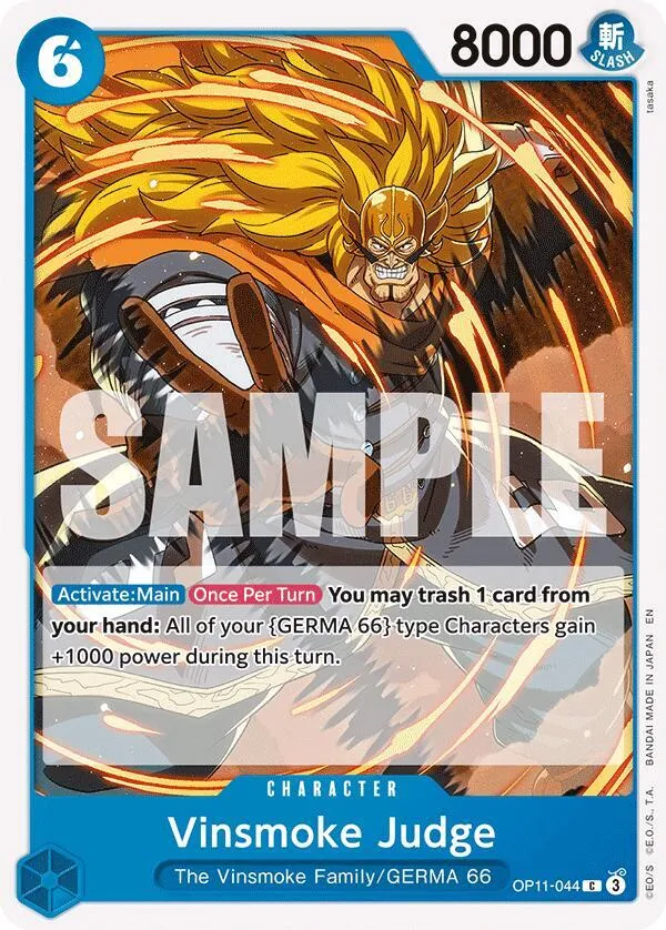 Vinsmoke Judge — A Fist of Divine Speed — One Piece Card Game