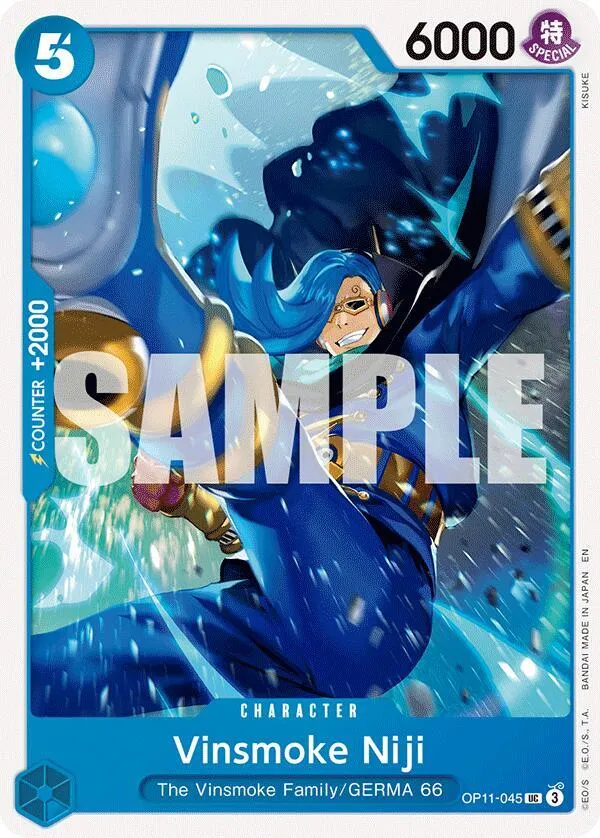 Vinsmoke Niji — A Fist of Divine Speed — One Piece Card Game