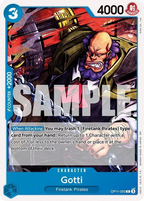 Gotti — A Fist of Divine Speed — One Piece Card Game