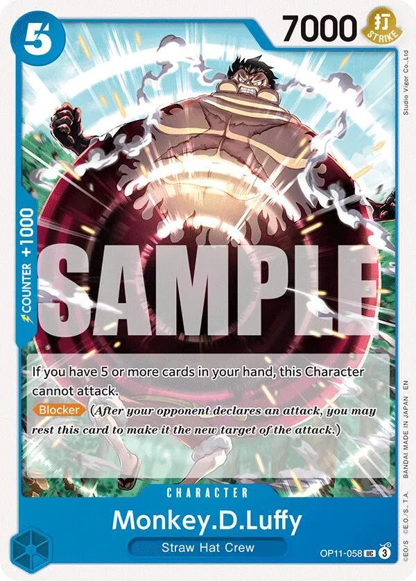 Monkey.D.Luffy (058) — A Fist of Divine Speed — One Piece Card Game