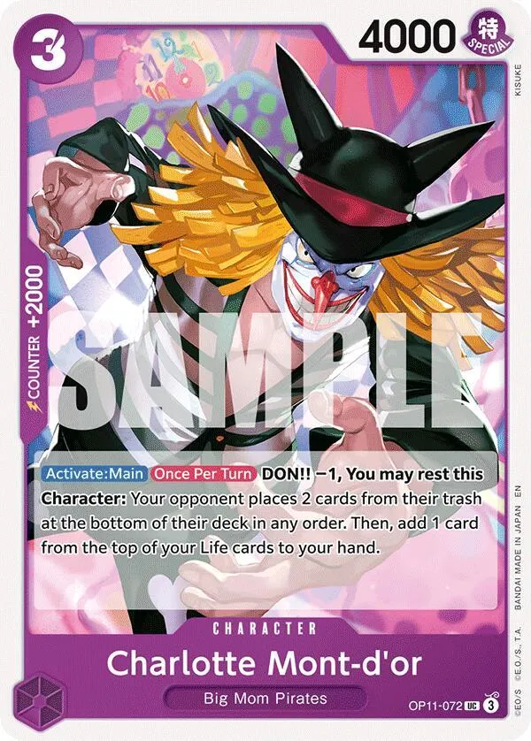 Charlotte Mont-d'or — A Fist of Divine Speed — One Piece Card Game