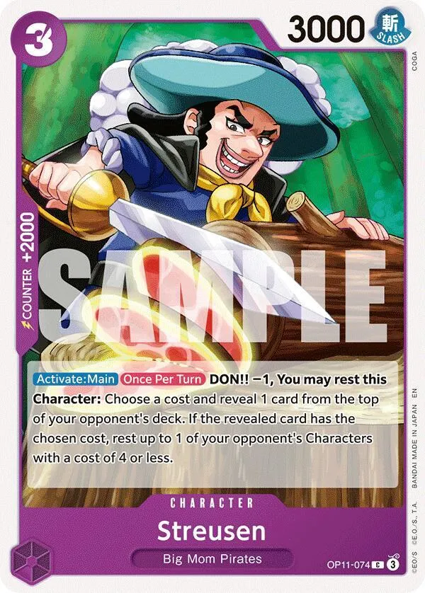 Streusen — A Fist of Divine Speed — One Piece Card Game