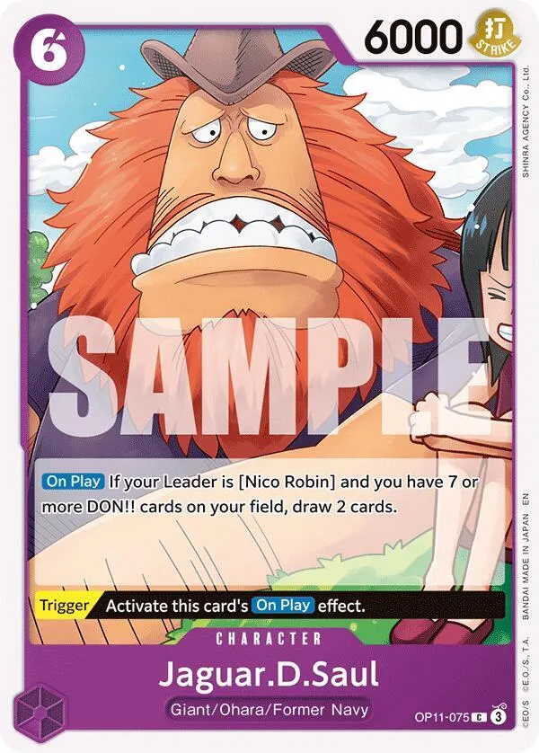 Jaguar.D.Saul — A Fist of Divine Speed — One Piece Card Game