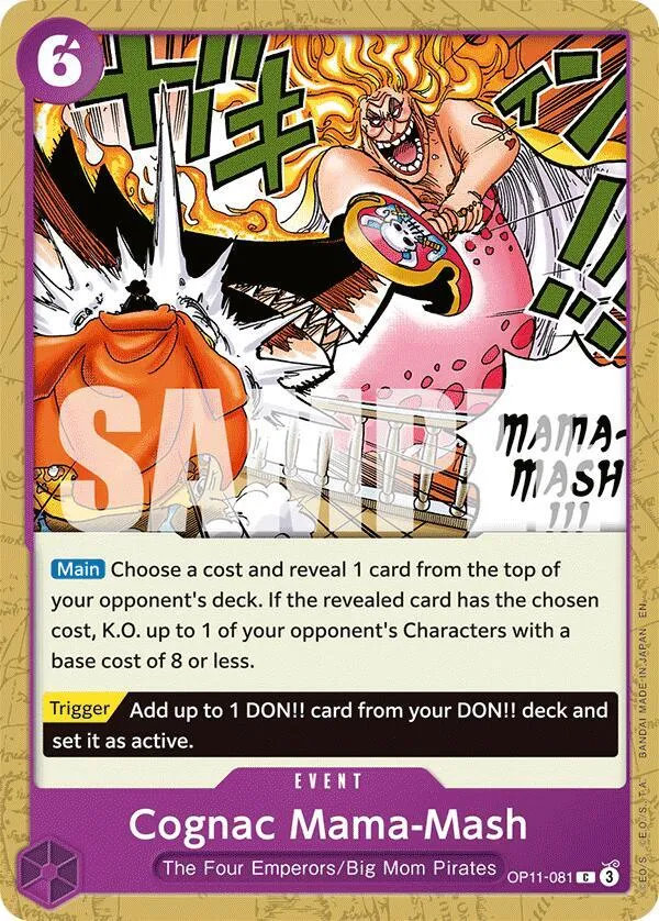 Cognac Mama-Mash — A Fist of Divine Speed — One Piece Card Game