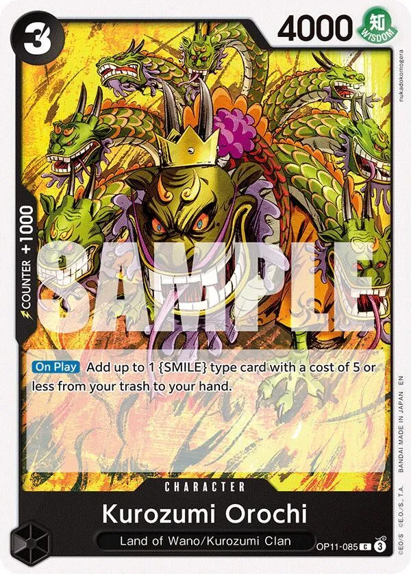 Kurozumi Orochi — A Fist of Divine Speed — One Piece Card Game
