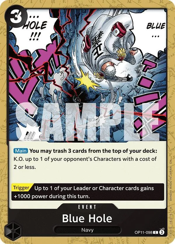 Blue Hole — A Fist of Divine Speed — One Piece Card Game