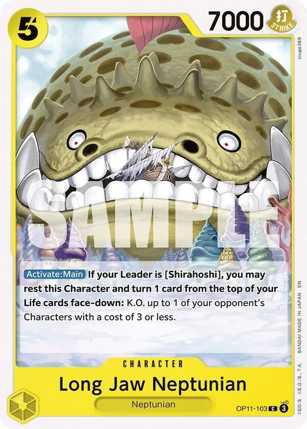 Long-Jaw Neptunian — A Fist of Divine Speed — One Piece Card Game