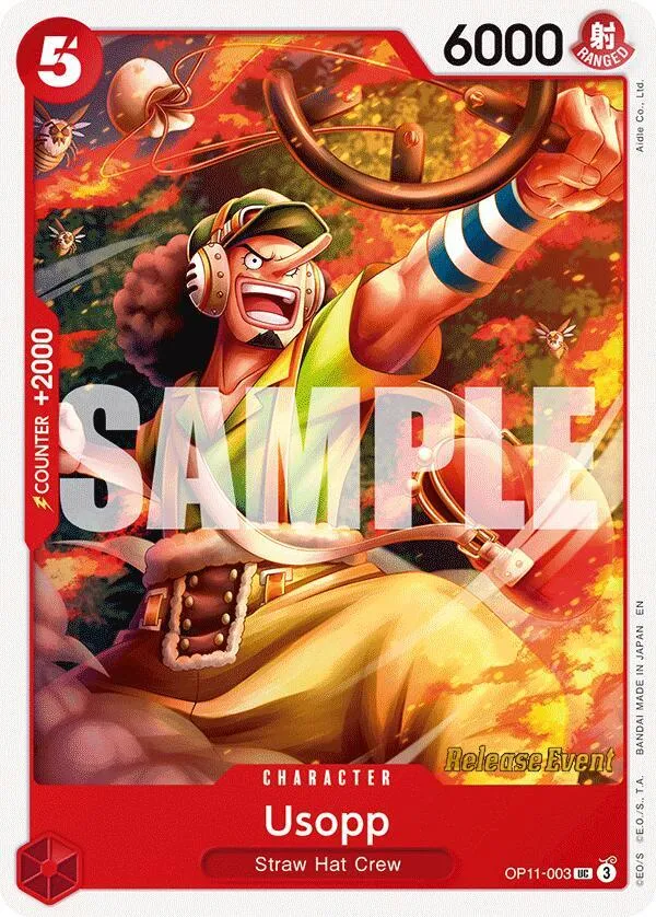 Usopp — A Fist of Divine Speed Release Event Cards — One Piece Card Game