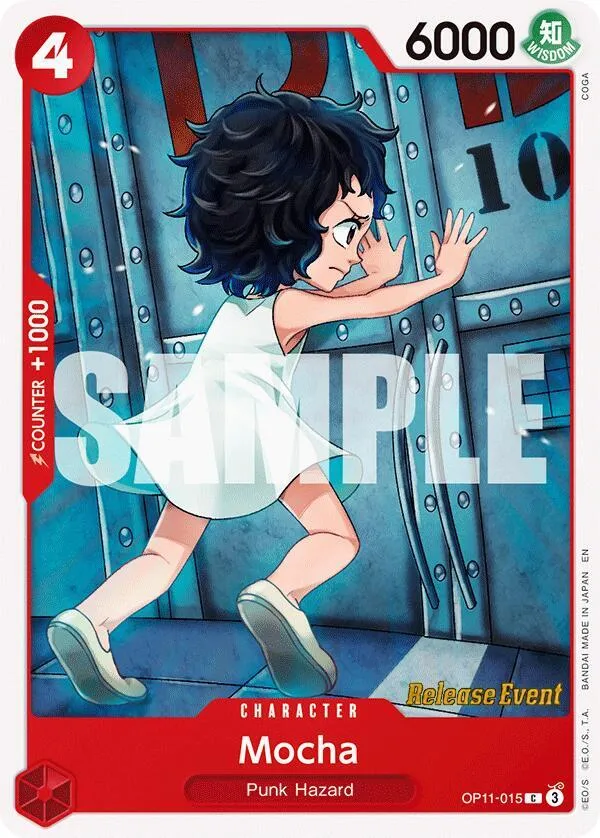 Mocha — A Fist of Divine Speed Release Event Cards — One Piece Card Game