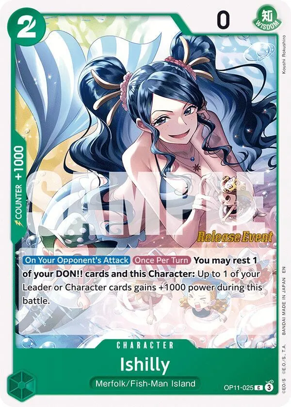 Ishilly — A Fist of Divine Speed Release Event Cards — One Piece Card Game