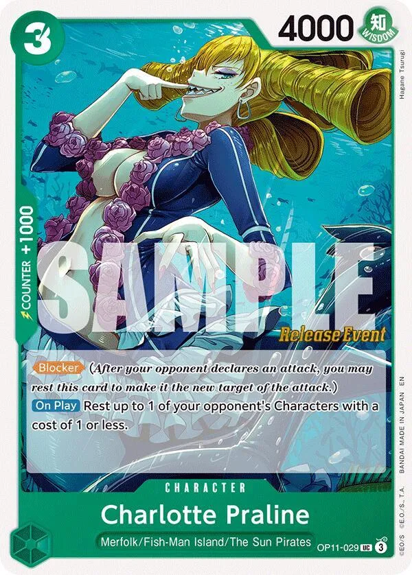 Charlotte Praline — A Fist of Divine Speed Release Event Cards — One Piece Card Game