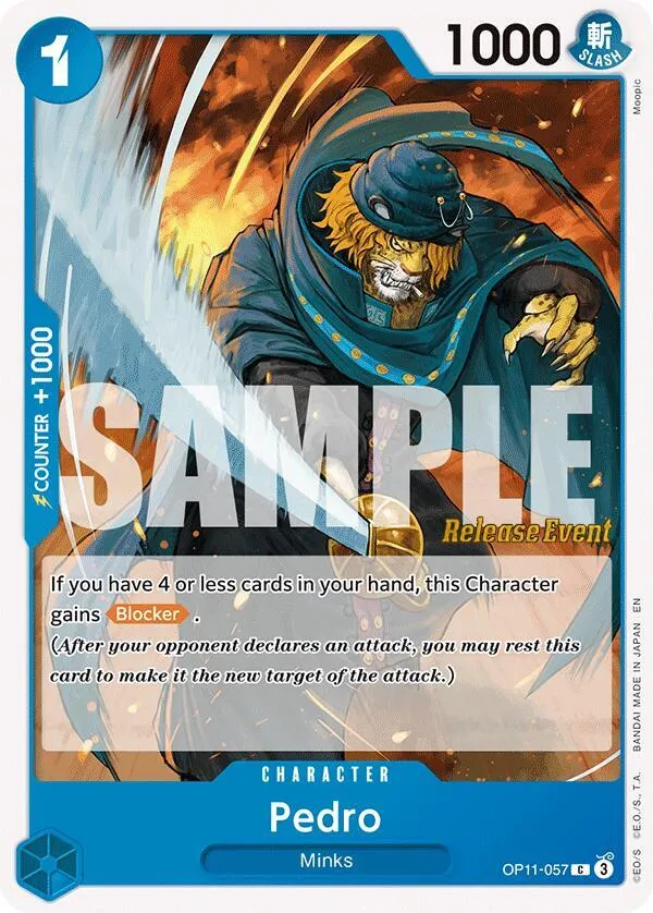 Pedro — A Fist of Divine Speed Release Event Cards — One Piece Card Game