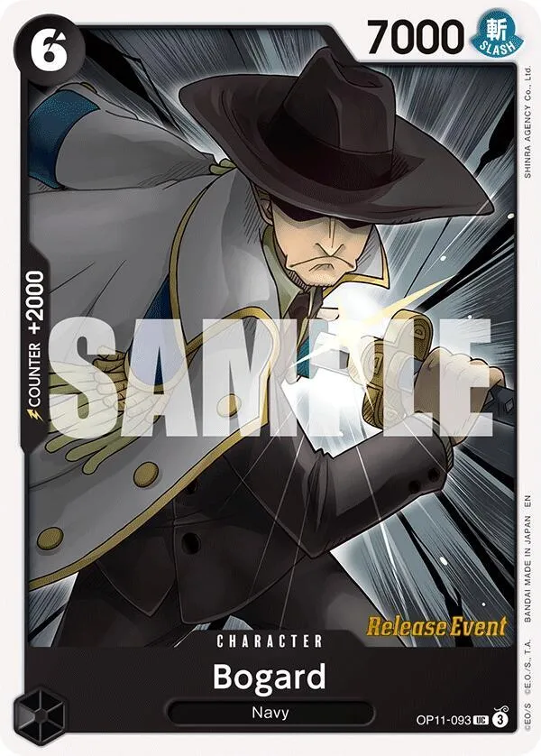 Bogard — A Fist of Divine Speed Release Event Cards — One Piece Card Game