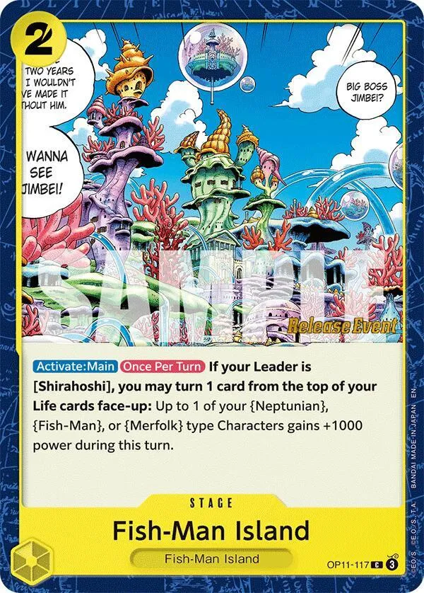 Fish-Man Island — A Fist of Divine Speed Release Event Cards — One Piece Card Game