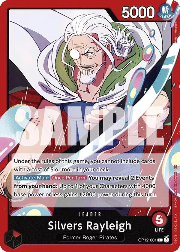 Silvers Rayleigh — Legacy of the Master — One Piece Card Game