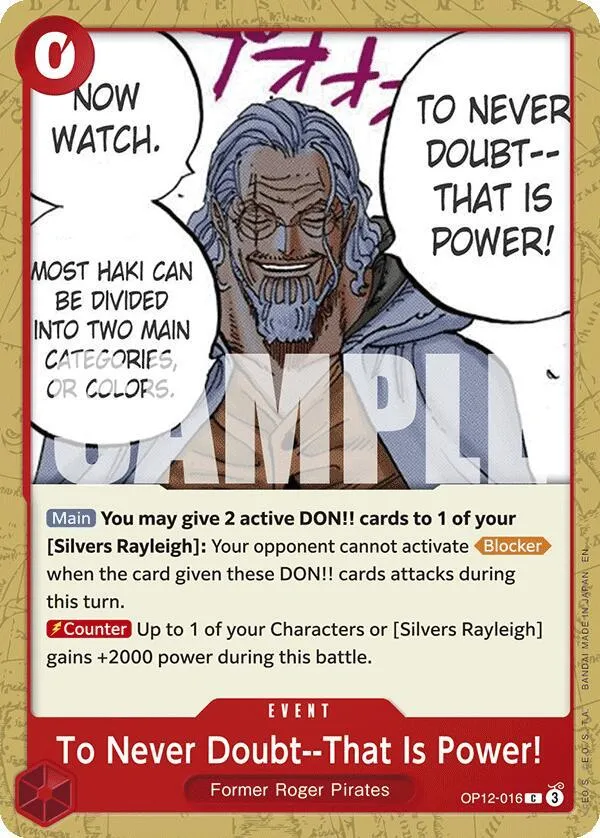 To Never Doubt--That Is Power! from Legacy of the Master - One Piece Card Game