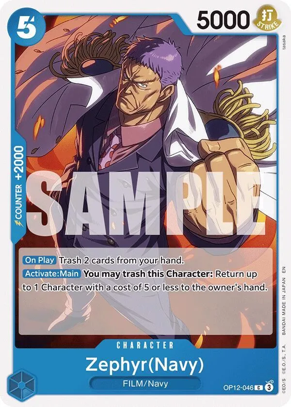 Zephyr(Navy) — Legacy of the Master — One Piece Card Game