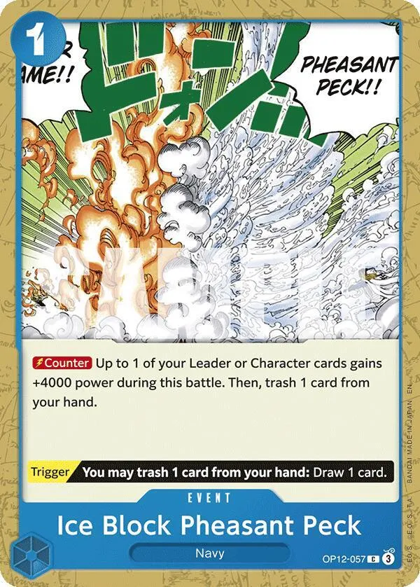Ice Block Pheasant Peck — Legacy of the Master — One Piece Card Game