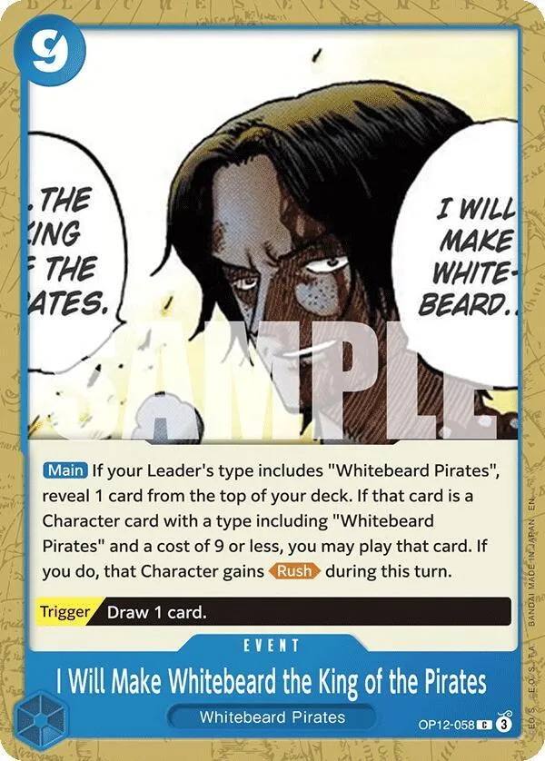I Will Make Whitebeard the King of the Pirates — Legacy of the Master — One Piece Card Game