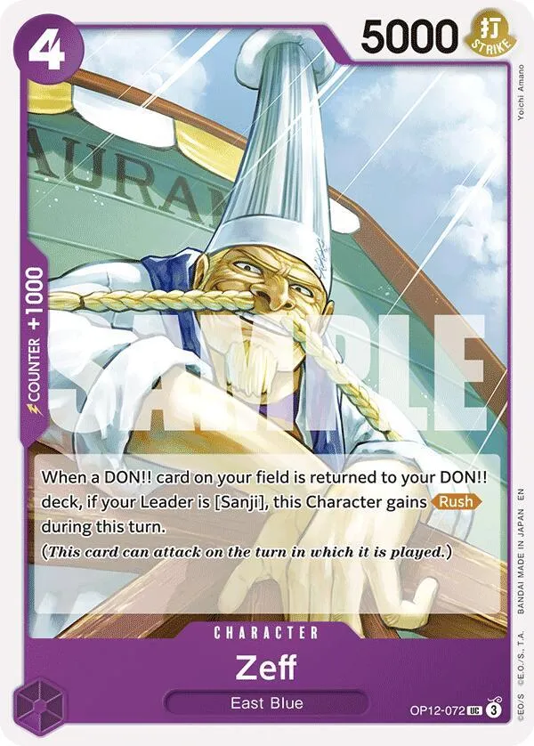 Zeff — Legacy of the Master — One Piece Card Game