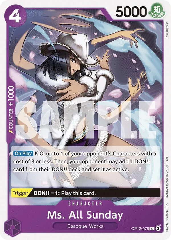 Ms. All Sunday — Legacy of the Master — One Piece Card Game