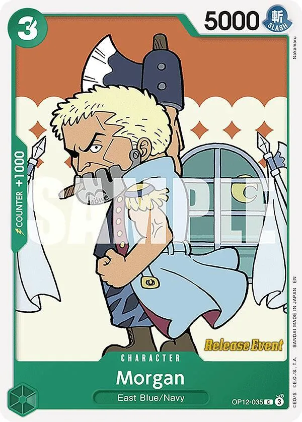 Morgan — Legacy of the Master Release Event Cards — One Piece Card Game