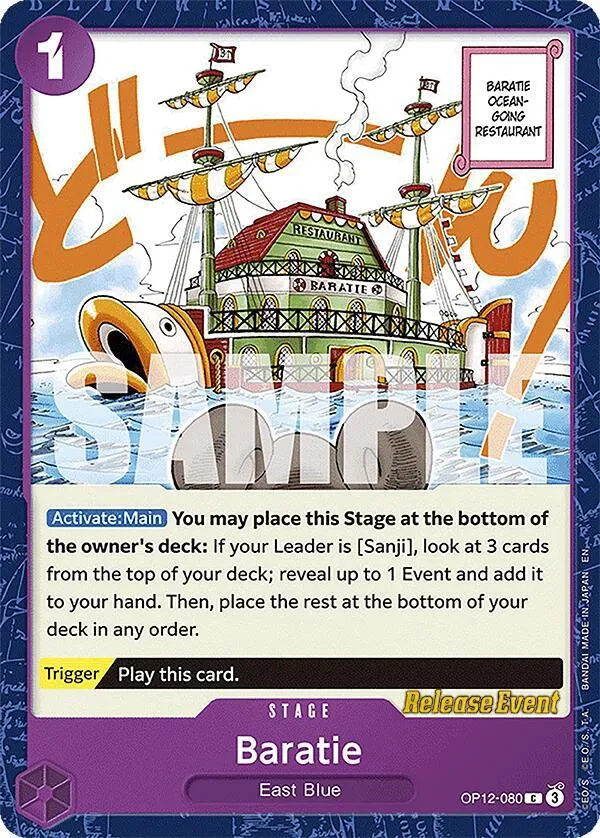 Baratie — Legacy of the Master Release Event Cards — One Piece Card Game