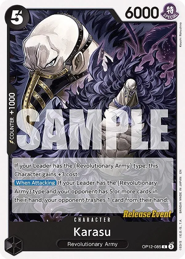 Karasu — Legacy of the Master Release Event Cards — One Piece Card Game