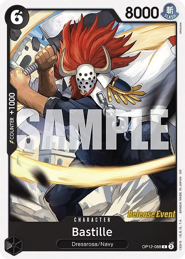 Bastille — Legacy of the Master Release Event Cards — One Piece Card Game
