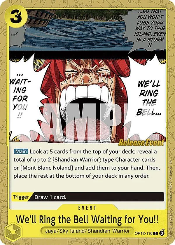 We'll Ring the Bell Waiting for You!! — Legacy of the Master Release Event Cards — One Piece Card Game