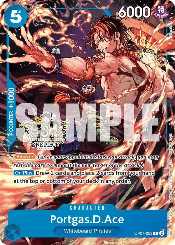 Portgas.D.Ace - OP07-053 (3rd Anniversary Tournament 3 Brothers Pack) — Carrying On His Will: 3rd Anniversary Tournament Cards — One Piece Card Game
