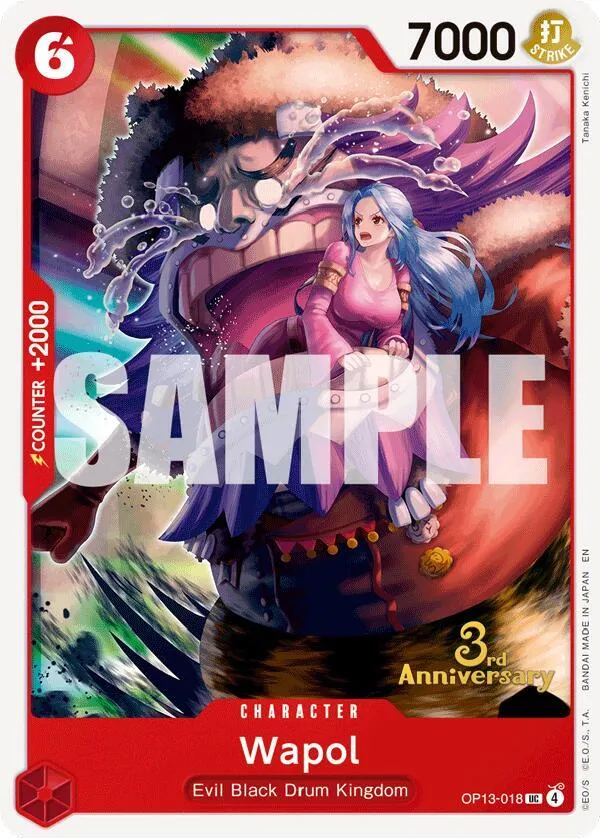 Wapol — Carrying On His Will: 3rd Anniversary Tournament Cards — One Piece Card Game
