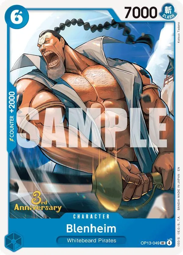 Blenheim — Carrying On His Will: 3rd Anniversary Tournament Cards — One Piece Card Game