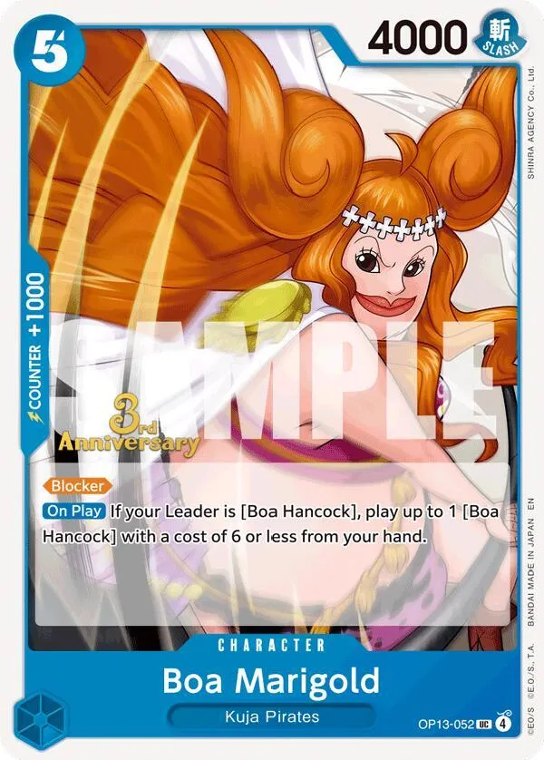 Boa Marigold — Carrying On His Will: 3rd Anniversary Tournament Cards — One Piece Card Game