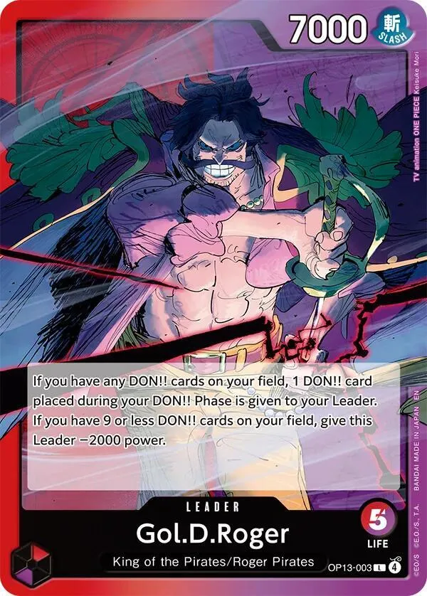 Gol.D.Roger (003) — Carrying On His Will — One Piece Card Game