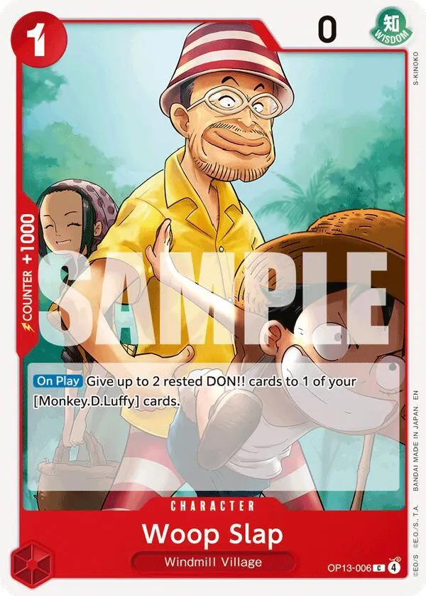Woop Slap — Carrying On His Will — One Piece Card Game