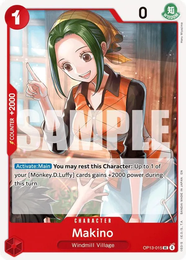 Makino (EB03-009) — Carrying On His Will — One Piece Card Game