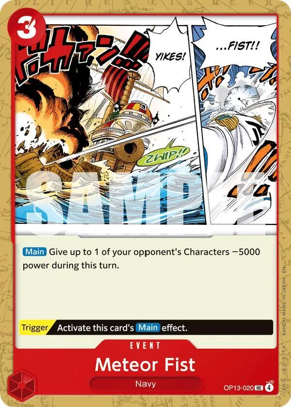 Meteor Fist — Carrying On His Will — One Piece Card Game