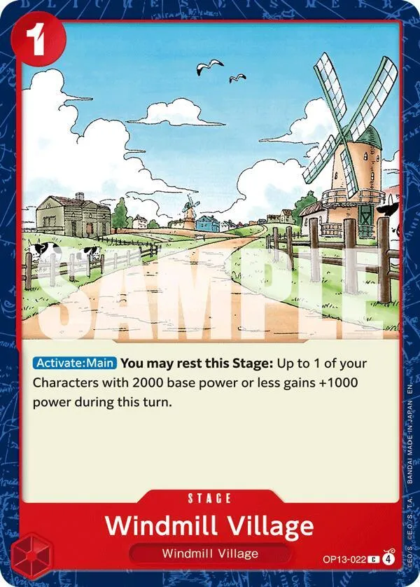 Windmill Village — Carrying On His Will — One Piece Card Game