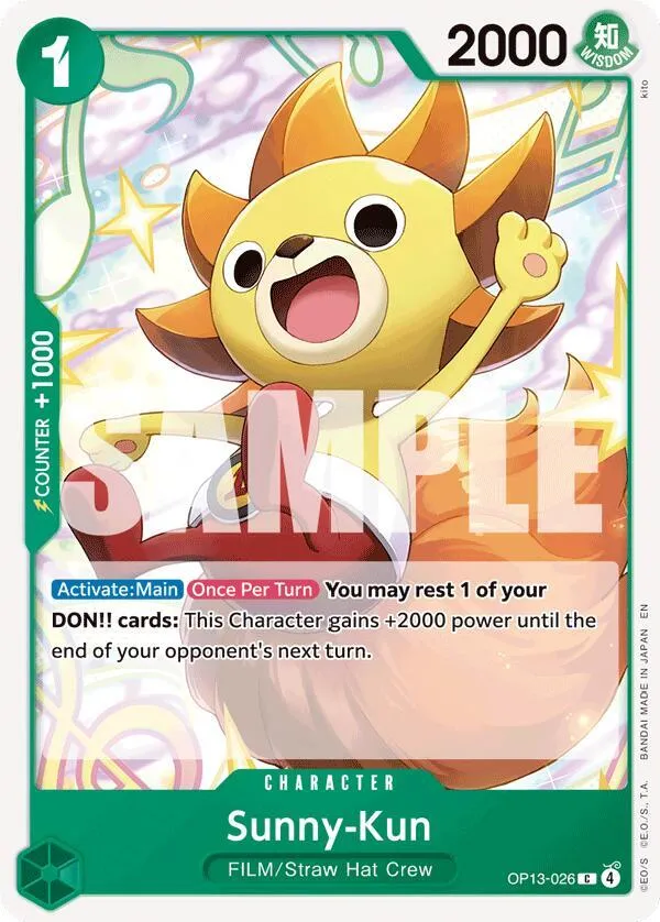 Sunny-Kun — Carrying On His Will — One Piece Card Game