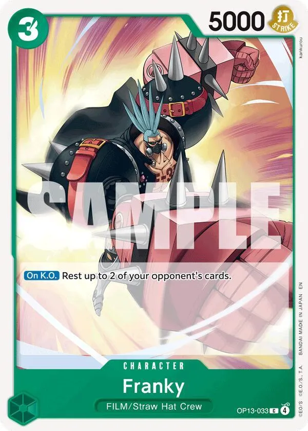 Franky — Carrying On His Will — One Piece Card Game