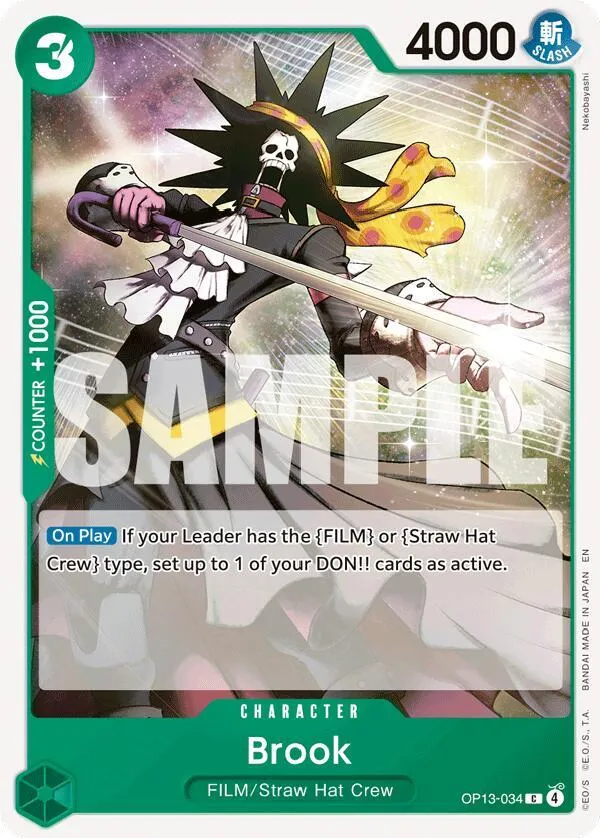 Brook — Carrying On His Will — One Piece Card Game