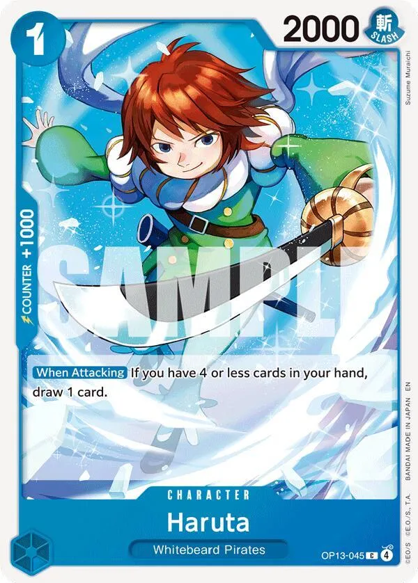 Haruta — Carrying On His Will — One Piece Card Game